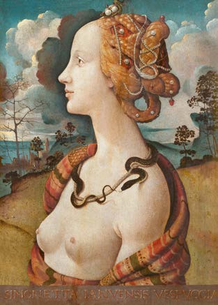 3AA7365 - Piero di Cosimo - Ritratto di Simonetta Vespucci come Cleopatra