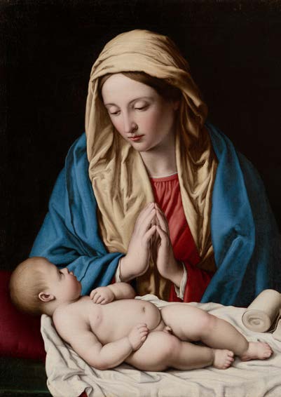 3AA7369 - Sassoferrato - Maria che adora il Bambino