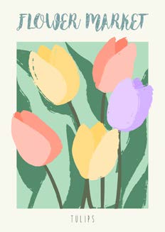 3AC7207 - Atelier Deco - Flower Market: Tulips